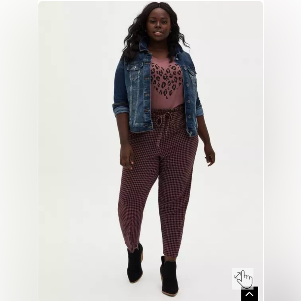 ⛄️HP🌞Torrid Slim Taper Studio Luxe Ponte High-Rise Tie-Front Pants, Size 2xl - Picture 3 of 11